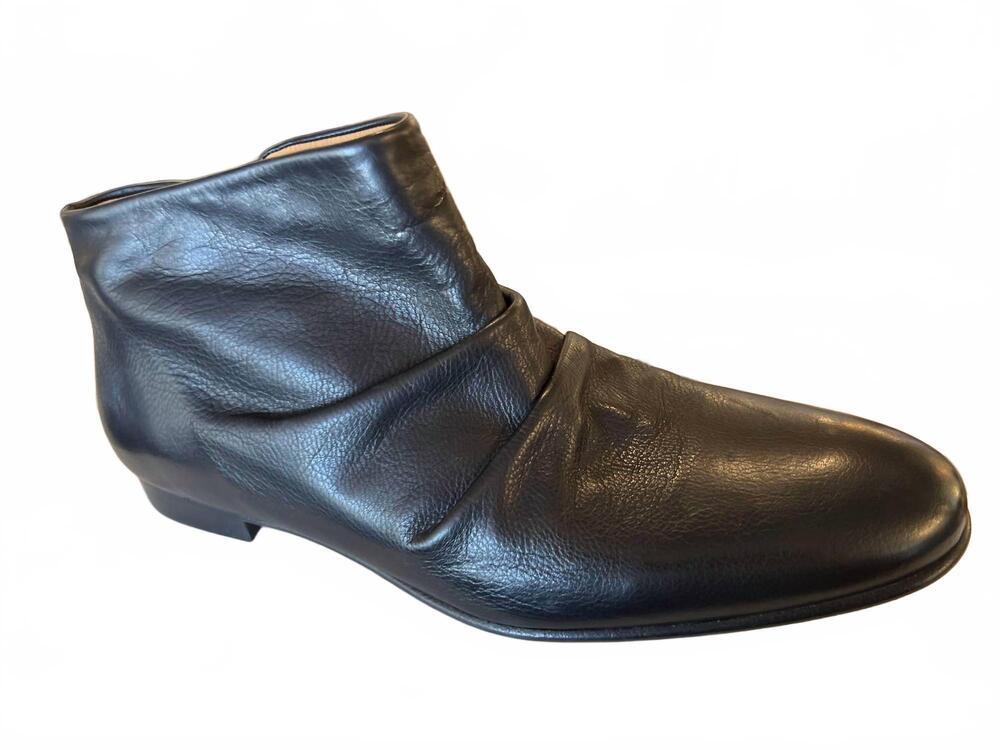 NEW PEDRO GARCIA women's ganga gathered bootie in black